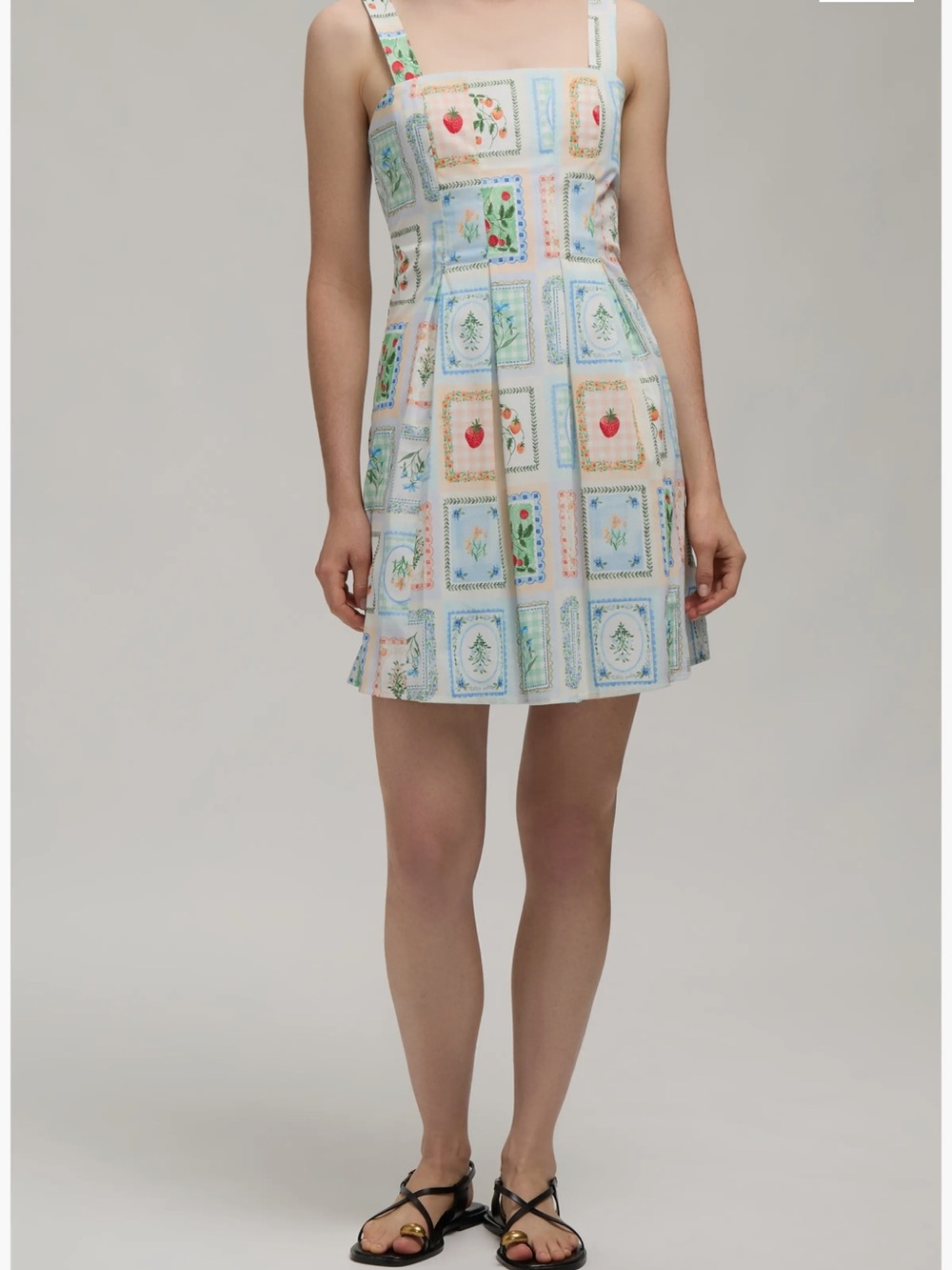 Nordstrom rack Hunter dress flower stamp print pleated mini dress - Picture 7 of 7
